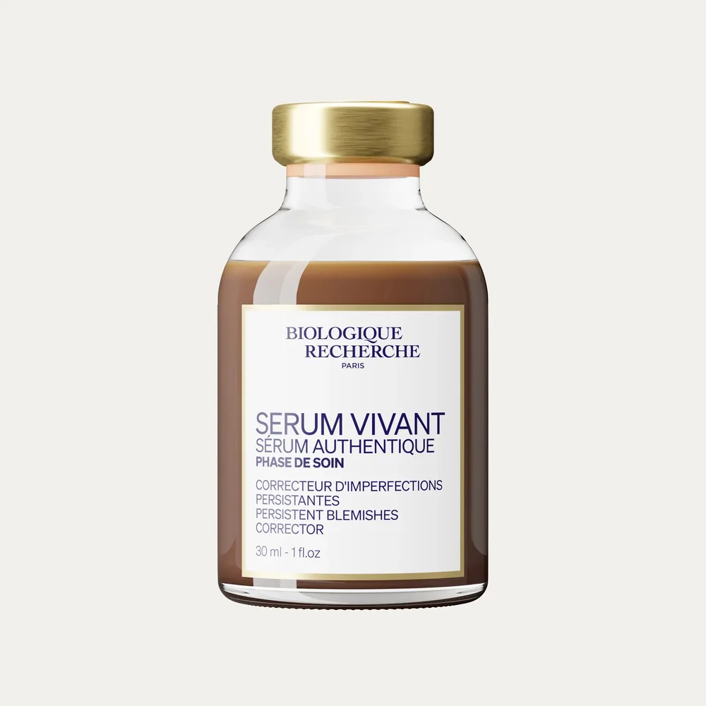 Sérum Vivant von Biologique Recherche im 30-Milliliter-Flakon mit goldenem Deckel